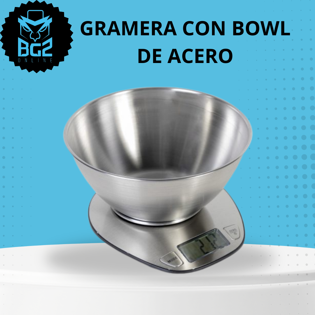 GRAMERA CON BOWL DE ACERO
